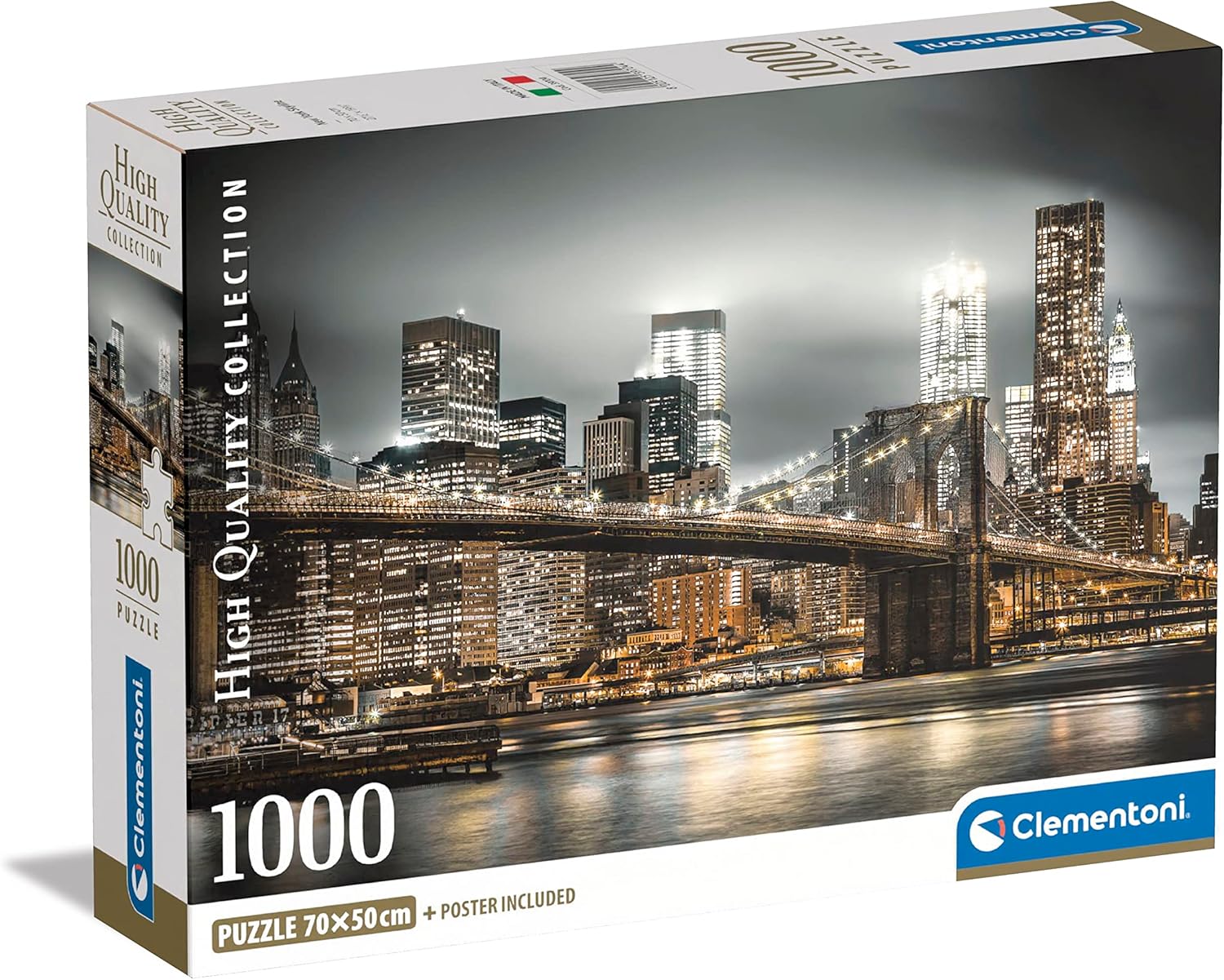 Clementoni - New York Skyline (Compact Box + Poster Included) 1000 pcs.