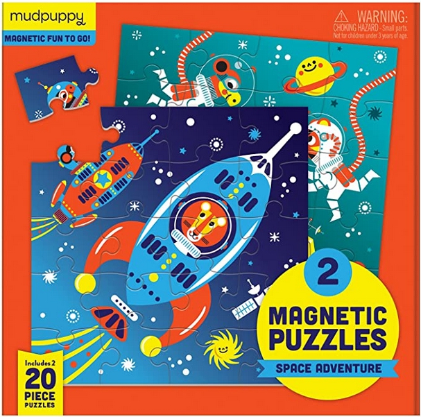 Mudpuppy - Space Adventure (Magnetic Puzzle) (2x20pcs.) 40 pcs.