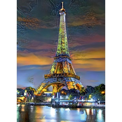 Bluebird Puzzle - Eiffel Tower at Sunset, Paris, France by Pedro Gavidia 1000 pcs.