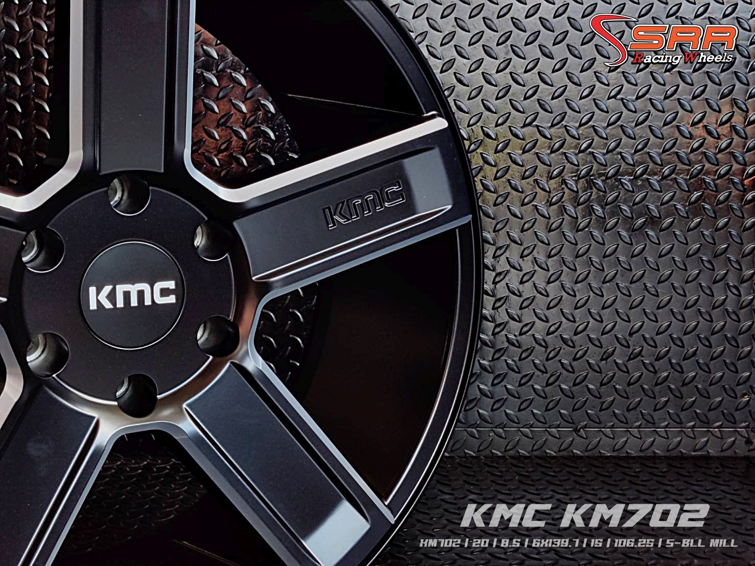 KM702 KMC WHEELS ขอบ20 6H139.7 ET15 S-BLK MILL ราคาพิเศษ
