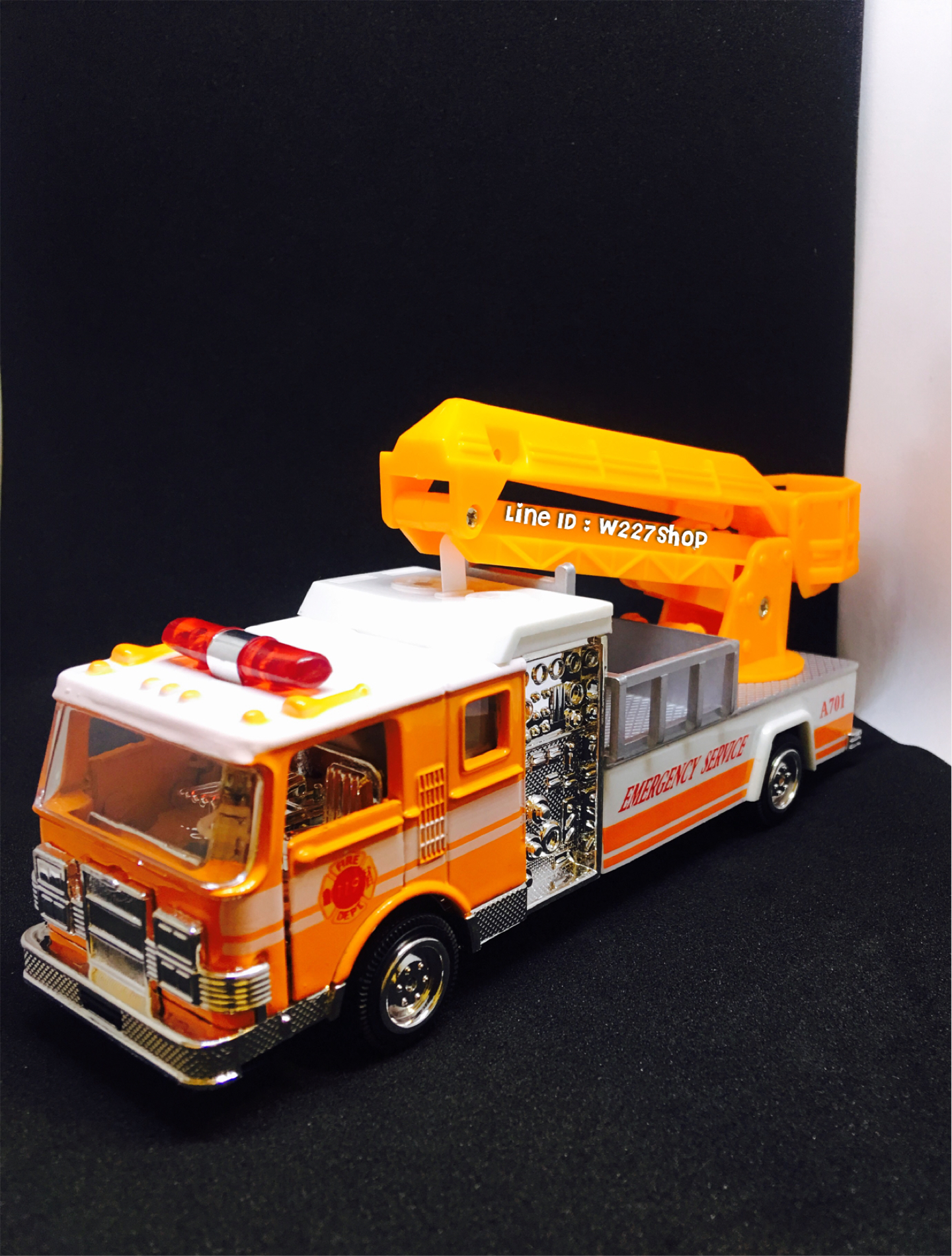 โมเดลรถเหล็ก รถดับเพลิง รถกู้ภัย มีเสียง มีไฟ (ปลีก-ส่ง)