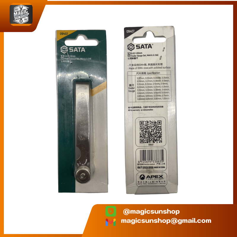 902631 SATA FEELER GAUGE SET 09407 32 PCS