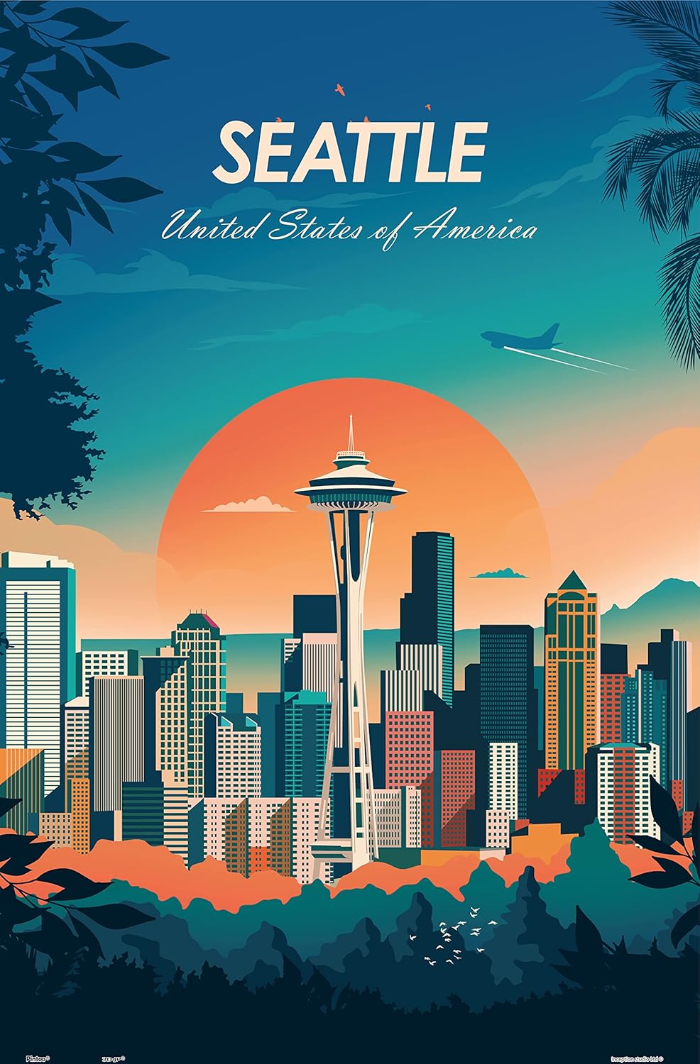 Pintoo - World Travel : Seattle / Studio Inception 600 pcs.