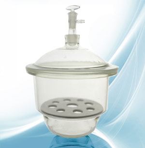 โถแก้วดูดความชื้น 210 mm. มี Vacuum