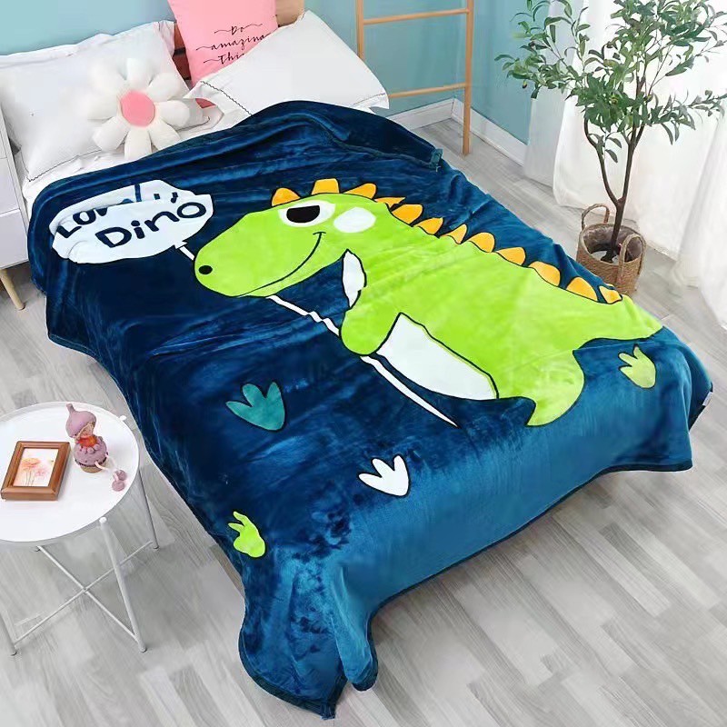 ผ้าห่มขนมิ้ง 6 ฟุต หนัก 2 KG ความหนาผ้า 2 ชั้น (คละลาย 6 ผืน)