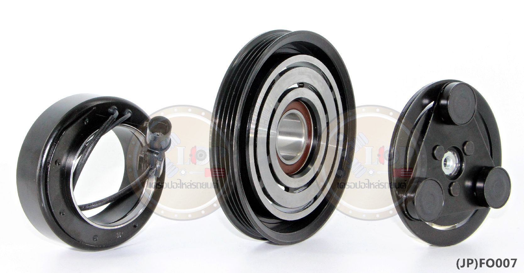 (JP)FO007-JP ชุดหน้าคลัทช์(Vinn) HYUNDAI มู่เล่ย์ตรง (ญี่ปุ่น) 135mm. 4PK 12V.