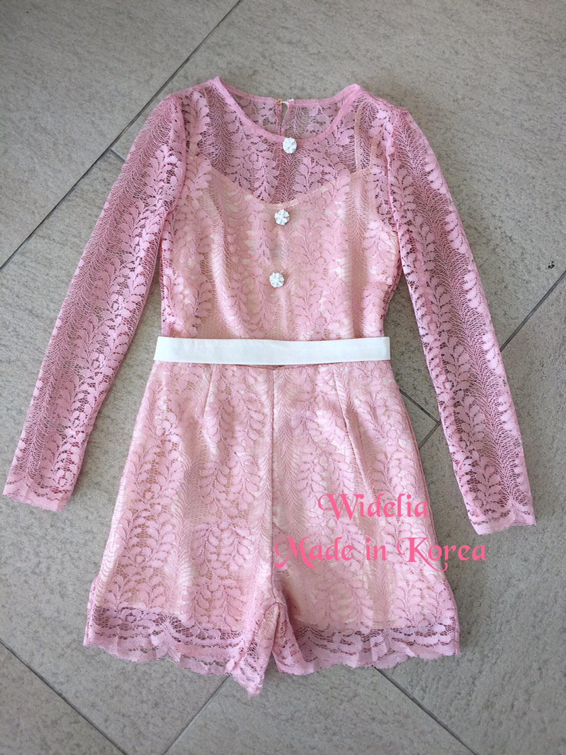 *พร้อมส่ง*PTY Jumpsuit :: จั้มสูทตัวสวยหรู (สีชมพู)