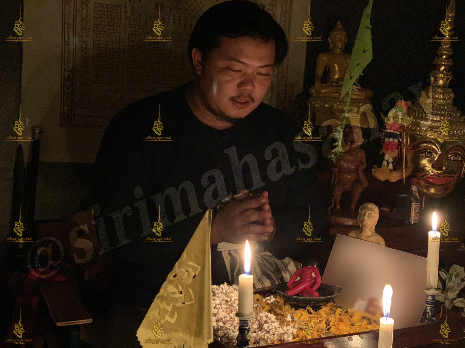 พิธีปันฮักปันหลง อาจารย์เสก สำนักสักยันต์ป๋ารมีเศรษฐีเรือนคำ