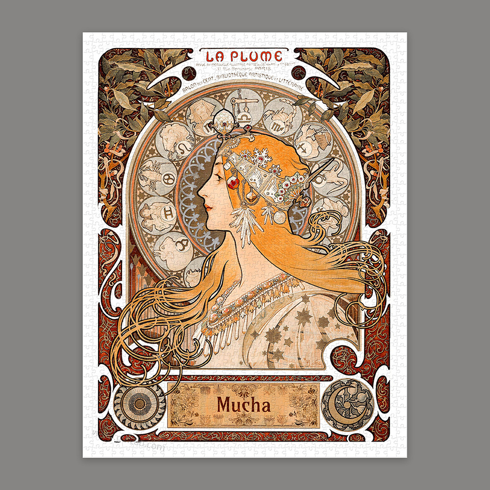 Pintoo - Zodiac by Alphonse Mucha 1200 pcs.