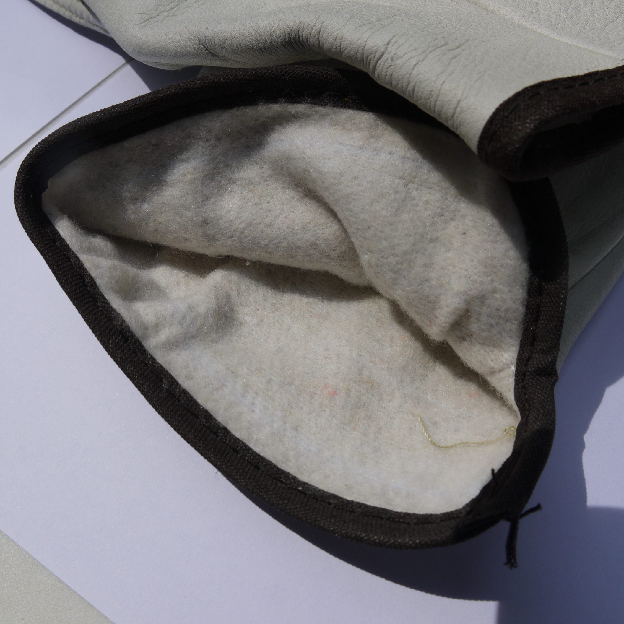 ถุงมือหนังเชื่อมอาร์กอน (หนังแกะ)