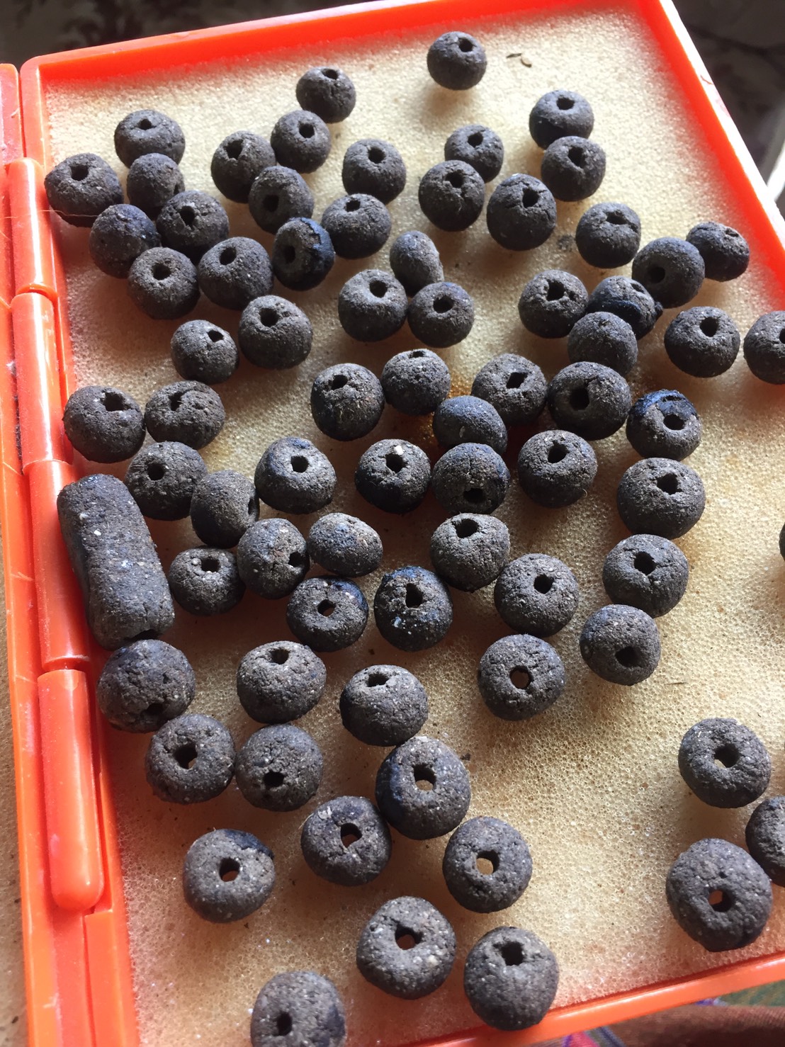 เม็ดประคำผงพราย 59ตน อาจารย์เปล่ง บุญยืน ยุคต้น