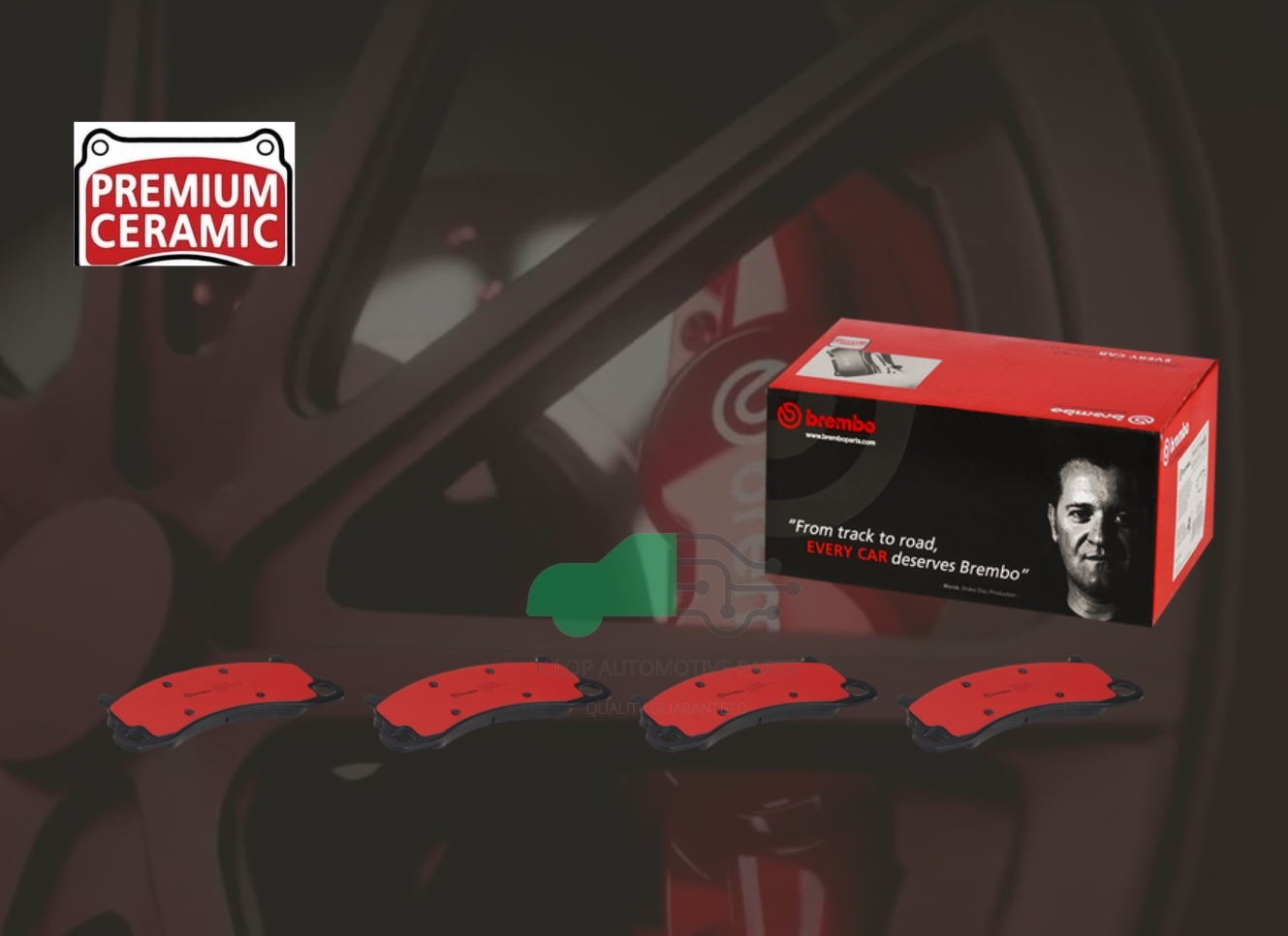 P65 025N ผ้าเบรกหน้า (แท้ BREMBO รุ่น Ceramic) PORSCHE 911 CARRERA, Targa 4S (991) 15-19
