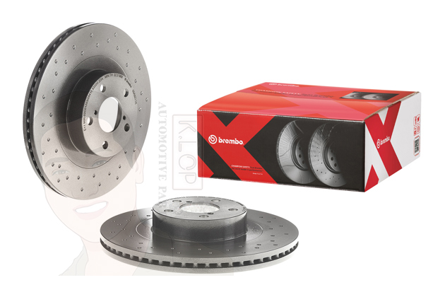 จานเบรค-หน้ารุ่น XTRA (ยี่ห้อ Brembo) BRZ , XV GP (2.0), FORESTER SJ (2.0) (HC)