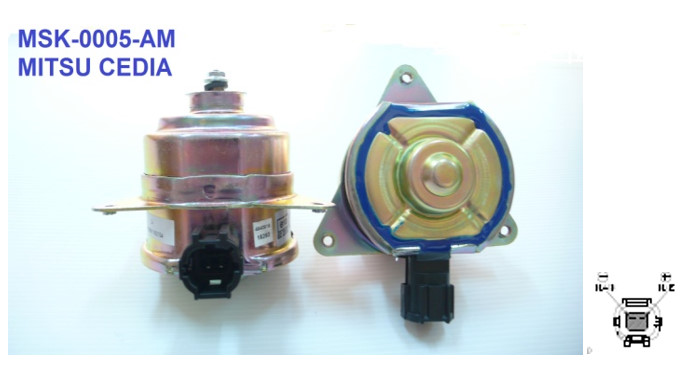 มอเตอร์พัดลม-แผงหม้อน้ำ (รหัสสินค้า MSK-0005-AM) MITSUBISHI CEDIA