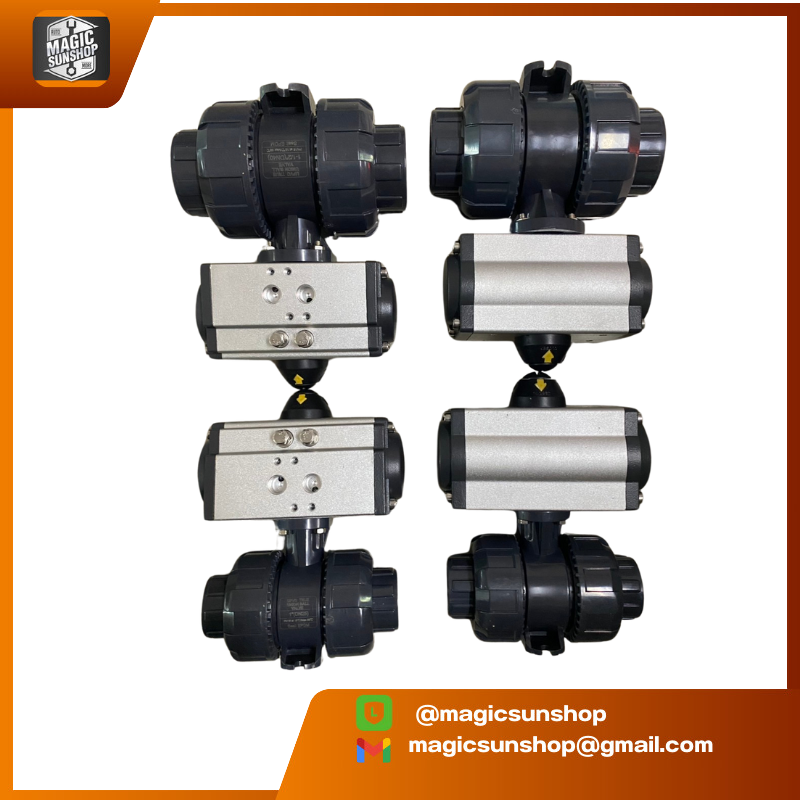 927368 UPVC Pneumatic Valve DN25(ID32mm) Double Acting