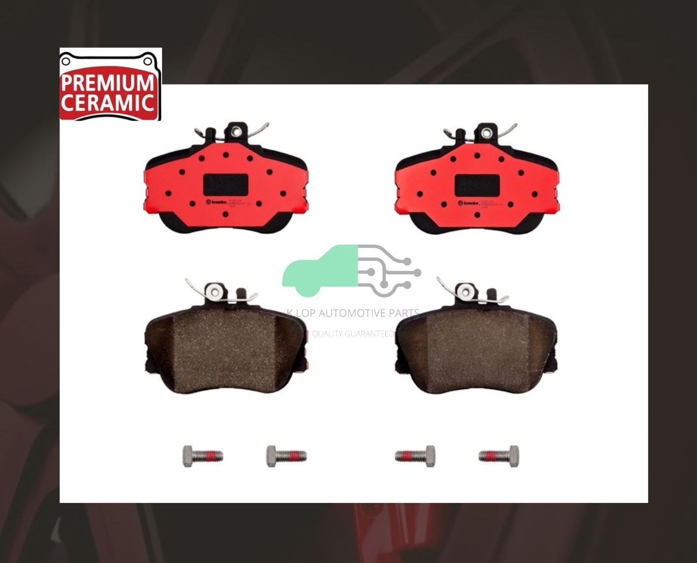 P06 017N ผ้าเบรกหน้า (แท้ BREMBO รุ่น Ceramic) BENZิ C W202 (180 200 220 230) 93-02