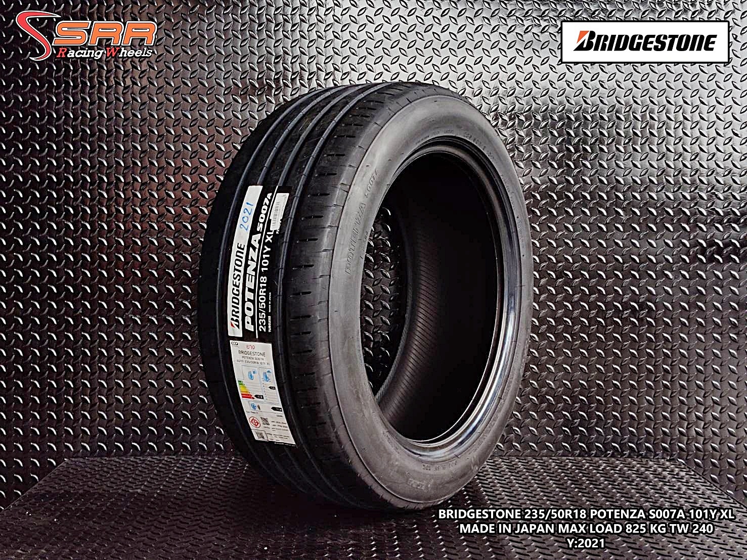 BRIDGESTONE POTENZA S007A 235/50R18 ยางใหม่ปี2021 ราคาพิเศษ