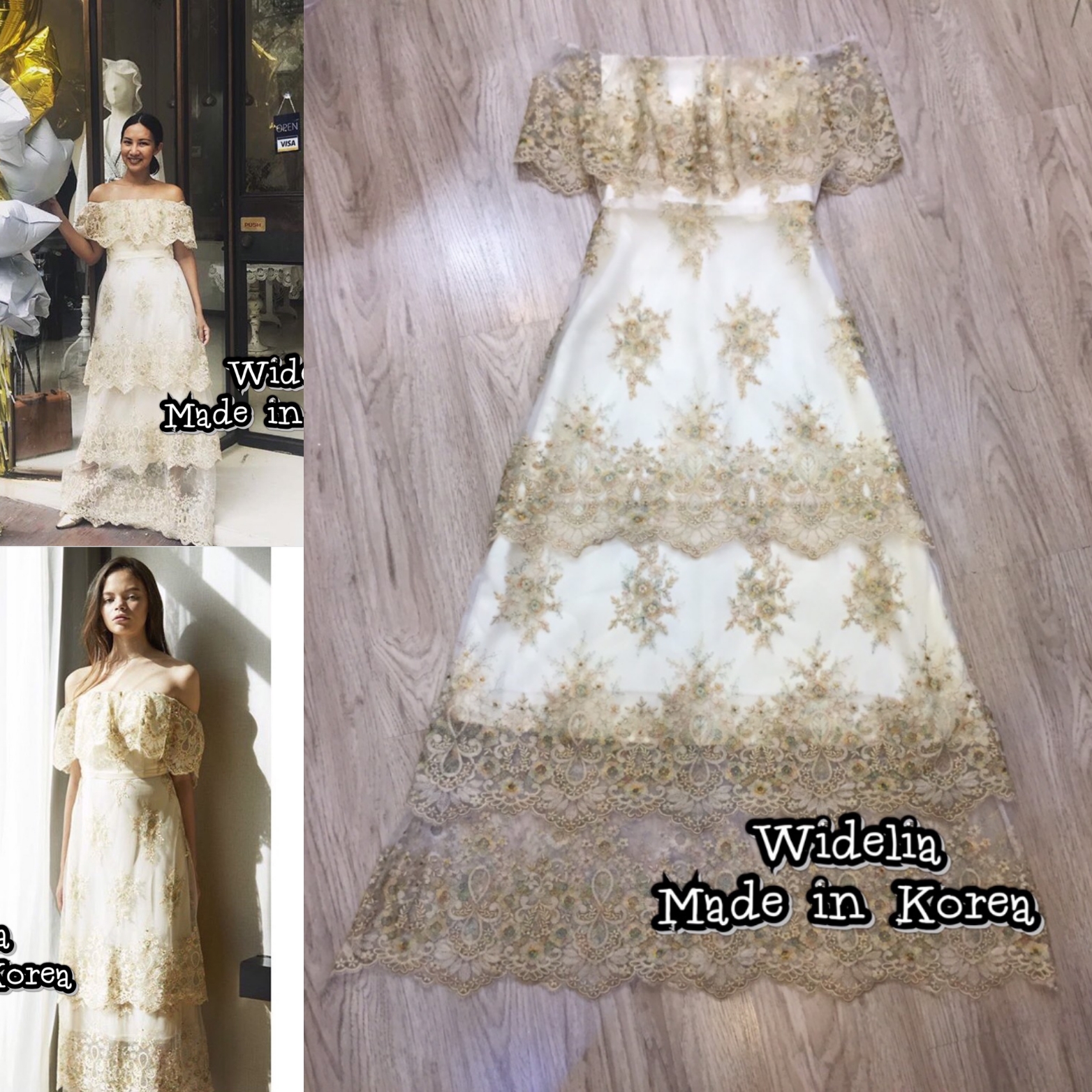 *พร้อมส่ง*TT. Dress :: เดรสปาดไหล่ตัวสวย