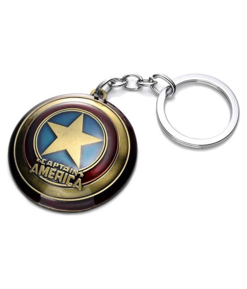 พวงกุญแจ โล่ Captain America สีบรอนซ์ - Marvel