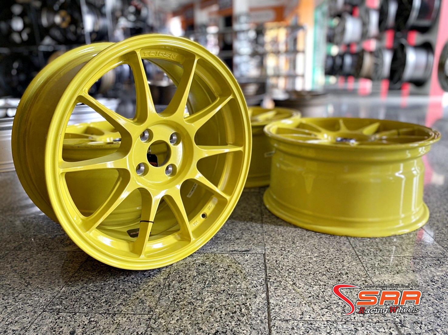 TC105N ขอบ17 4H100 YELLOW ราคาพิเศษ ชุดละ 7,000฿