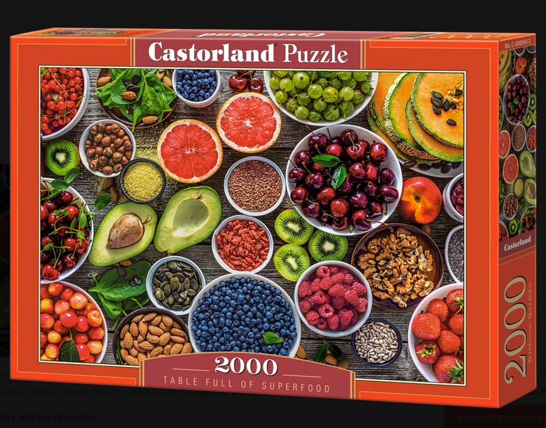 Castorland - Table Full of Superfood 2000 pcs.