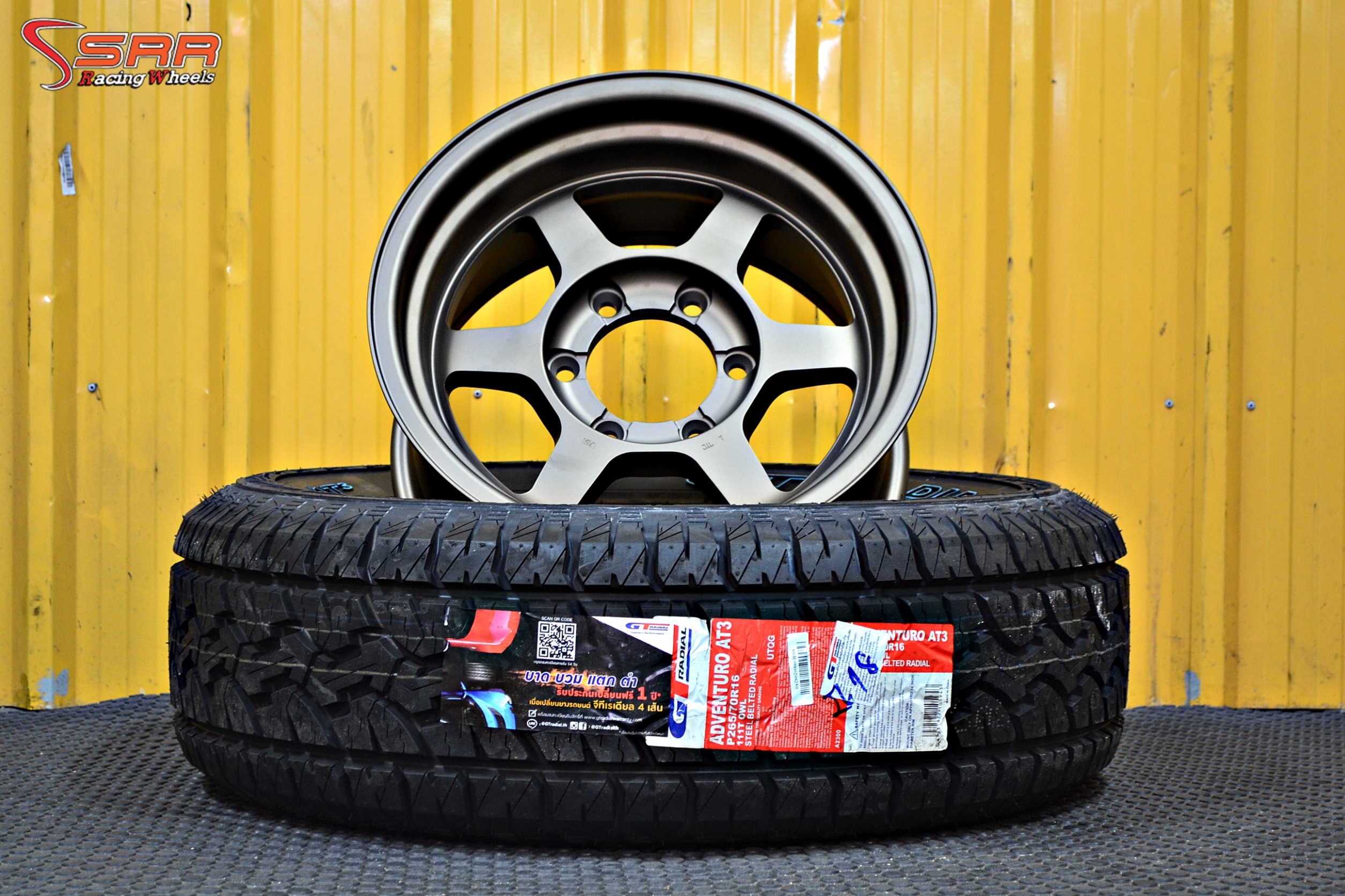 TE37 ขอบ16 โปรโมชั่นพร้อมยาง GT AT3 265/70R16 ชุดละ 17,800 บาท