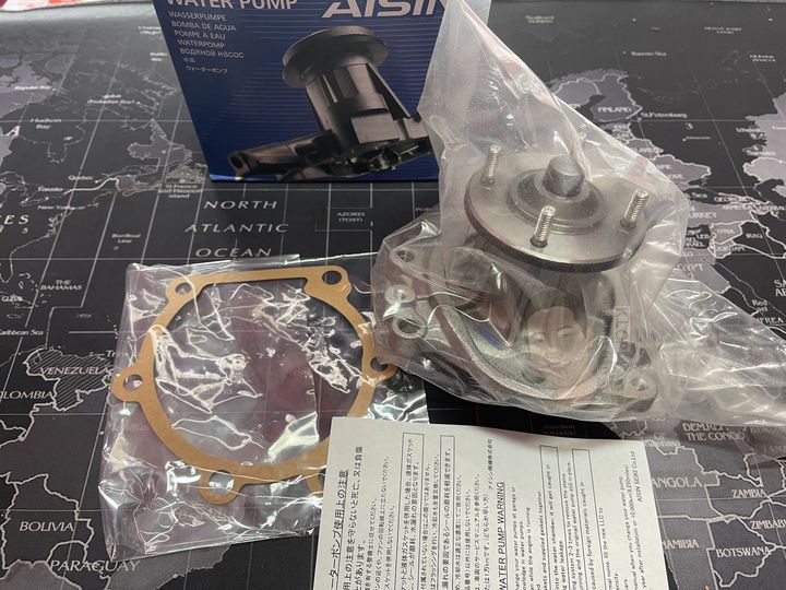 WPT-067 ปั้มน้ำแท้ AISIN MADE IN JAPAN : TOYOTA HILUX HERO (2.2L) LN 1980-1988