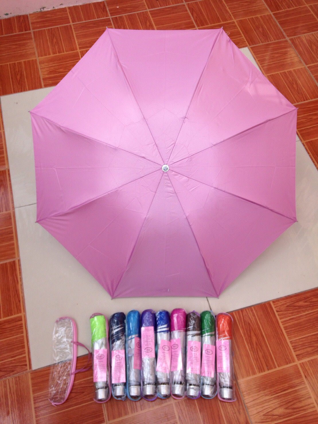 ร่มพับ3ตอน-ซองกระเป๋า