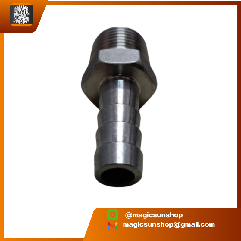 SUS304 External threaded eel tail 3/4" reduce 1/2"