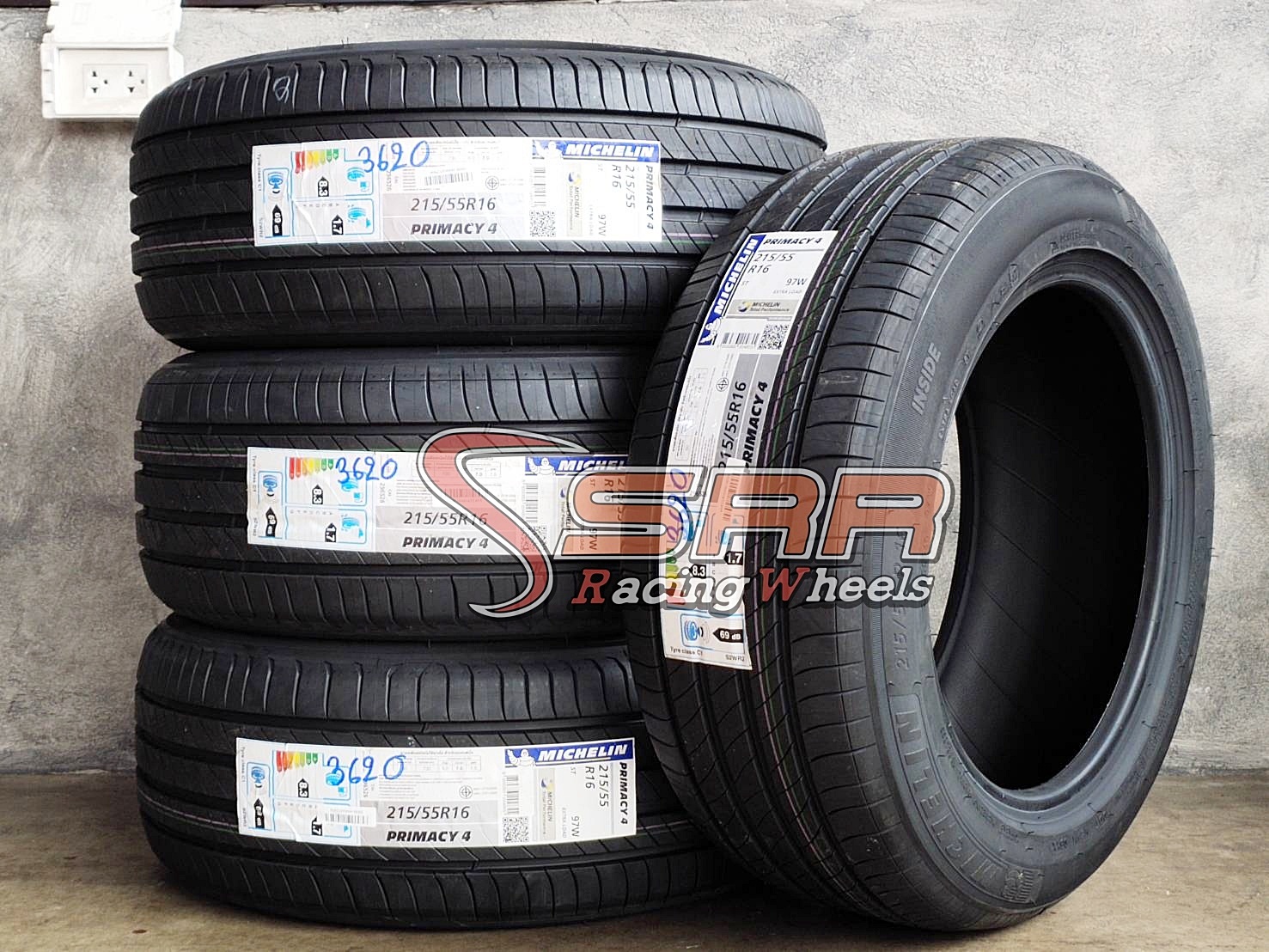 MICHELIN PRIMACY 4 215/55R16 ยางใหม่ปี2020 ลดราคาพิเศษ - ล้อ