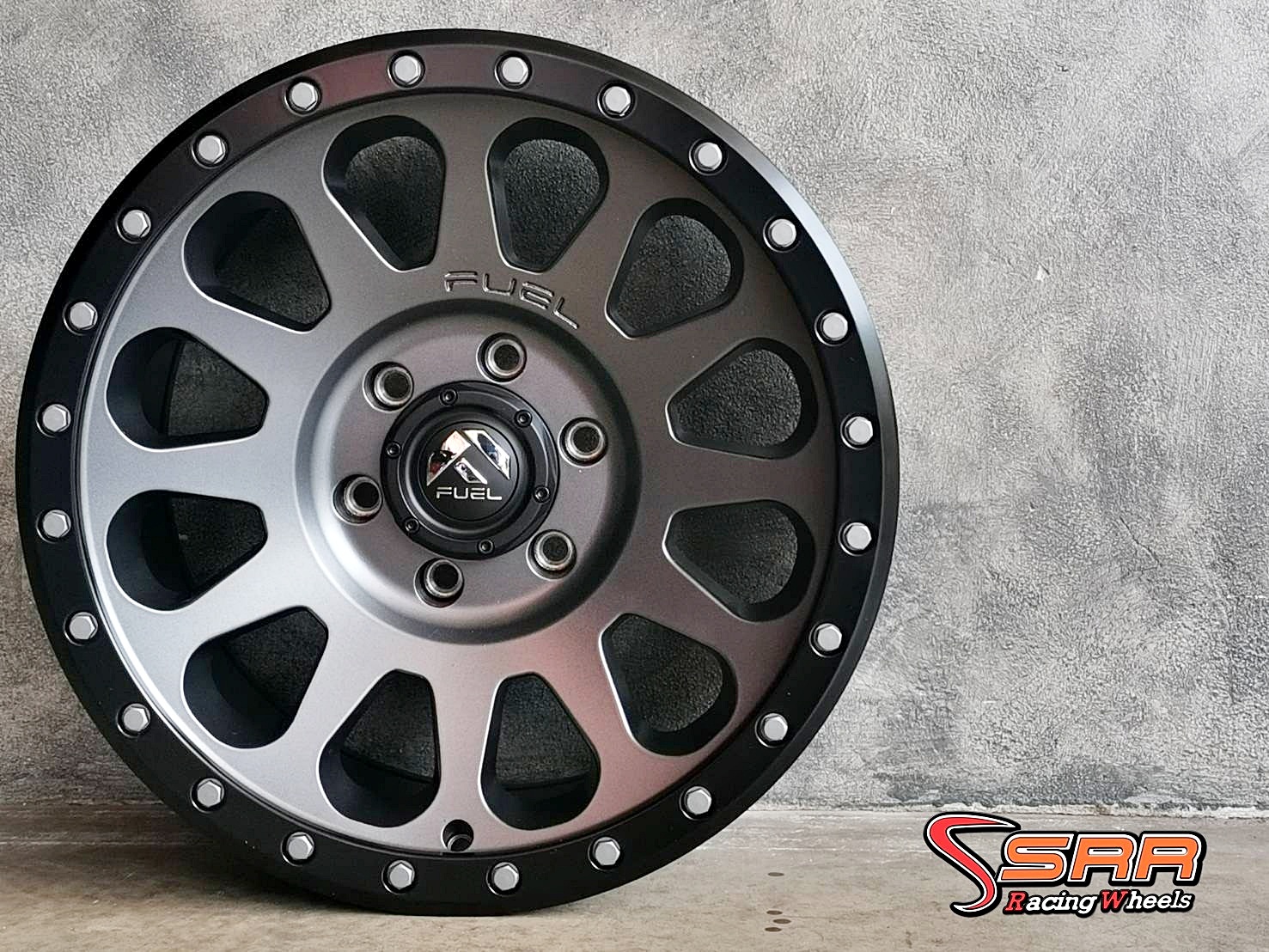 FUEL VECTOR 18x9 6H139.7 ET20 MATTE GRAY/BLACK RING