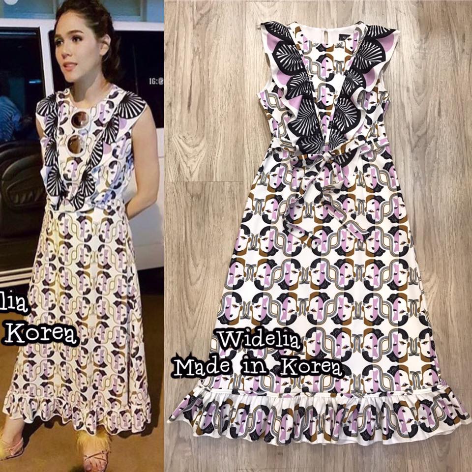 *พร้อมส่ง*Miu Miu Dress :: เดรสแขนกุดแต่งระบาย