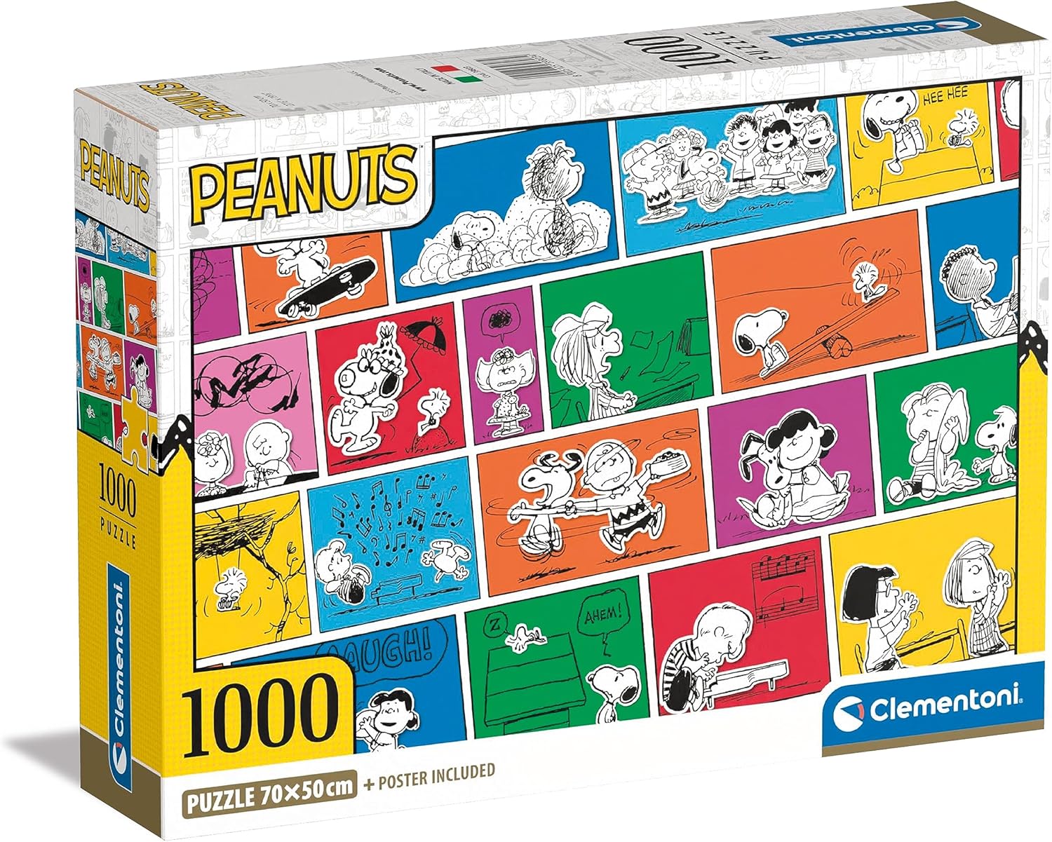 Clementoni - Peanuts (Compact Box + Poster Included) 1000 pcs.