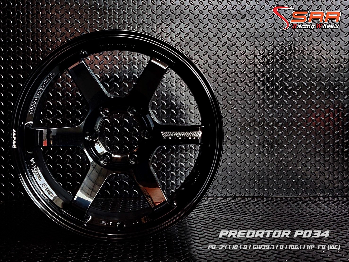 PREDATOR PD-34 TE37 ขอบ18 6H139.7 ET0 XP-FB (WC)