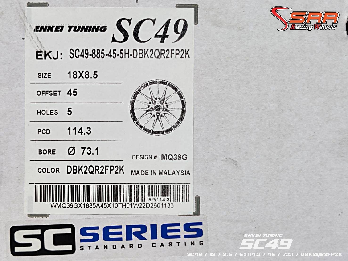 ENKEI TUNING SC49 ขอบ18 5x114.3 DBK2QR2FP2K ราคาพิเศษ