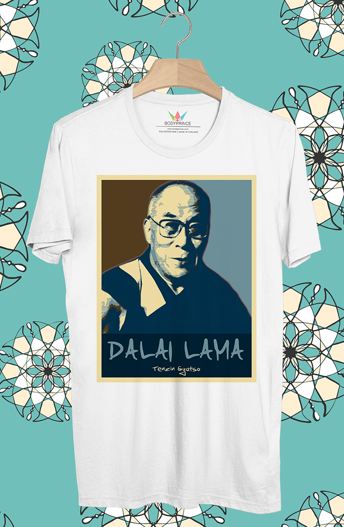 BP871 เสื้อยืด Dalai Lama #Brown