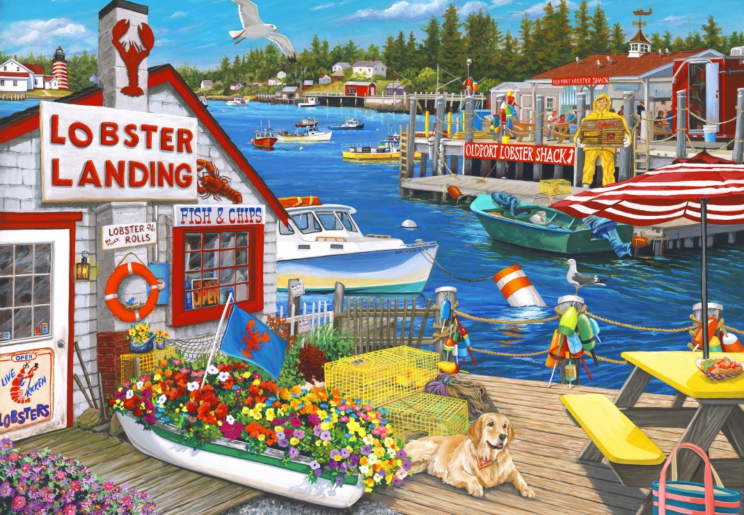 Bluebird Puzzle - Lobster Landing 1000 pcs.