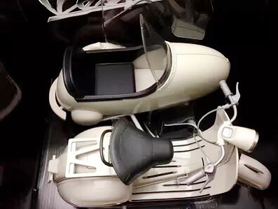 Vespa พ่วงข้าง โมเดลรถมอเตอร์ไซด์เหล็ก เวสป้า scale 1:6 (ปลีก-ส่ง)
