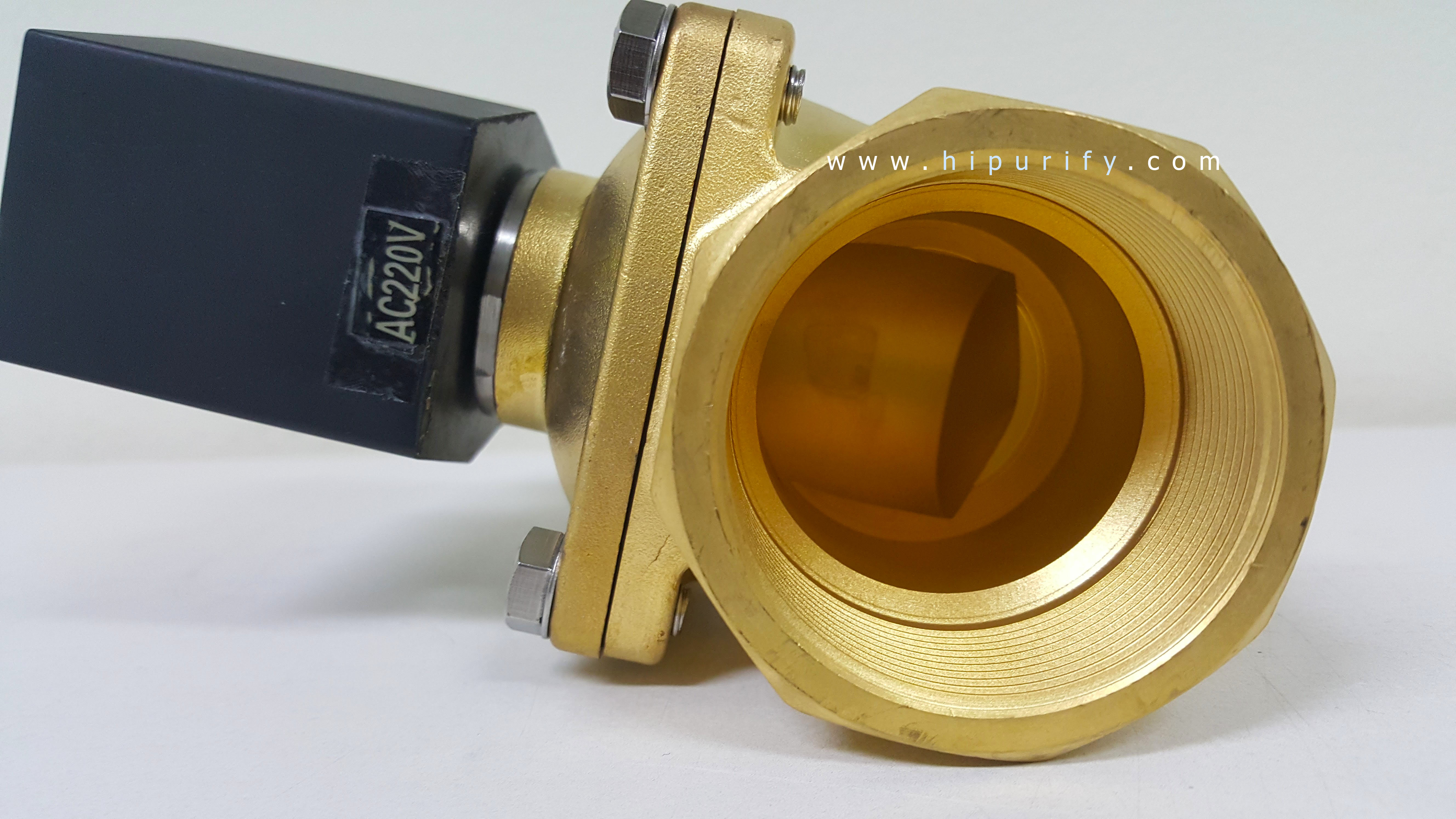 โซลินอยด์วาล์วทองเหลือง 2นิ้ว N/C 220VAC