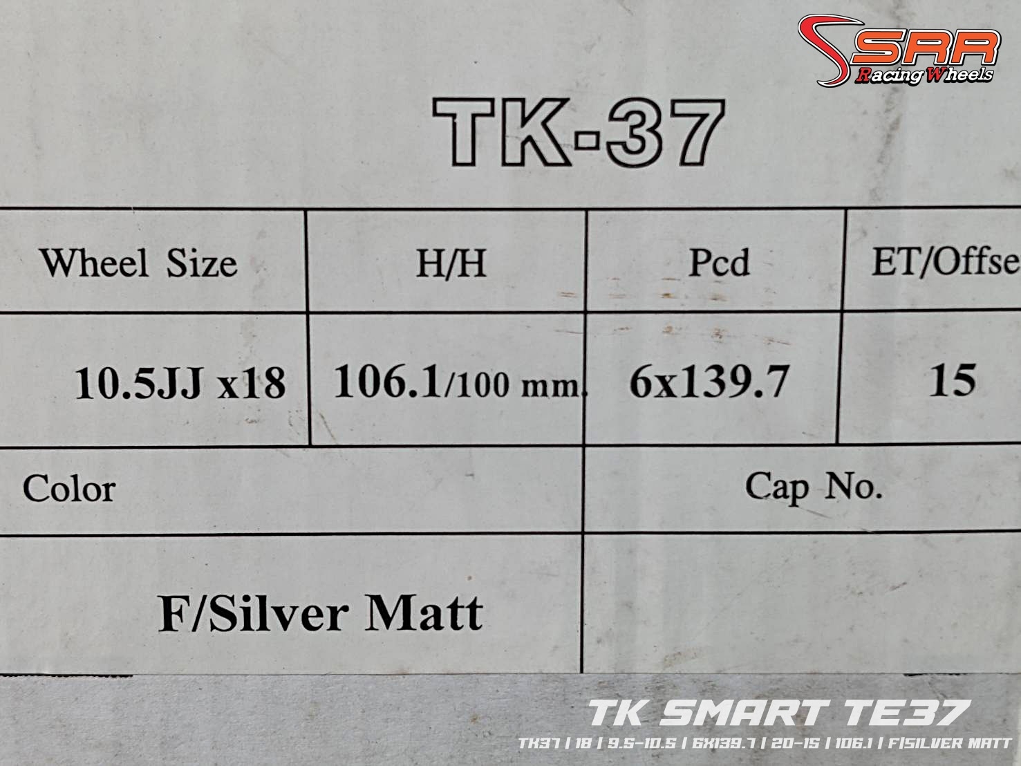 TE37 ล้อไทย ขอบ18 หน้า9.5 หลัง10.5 6H139.7 ชุดละ 14,000฿