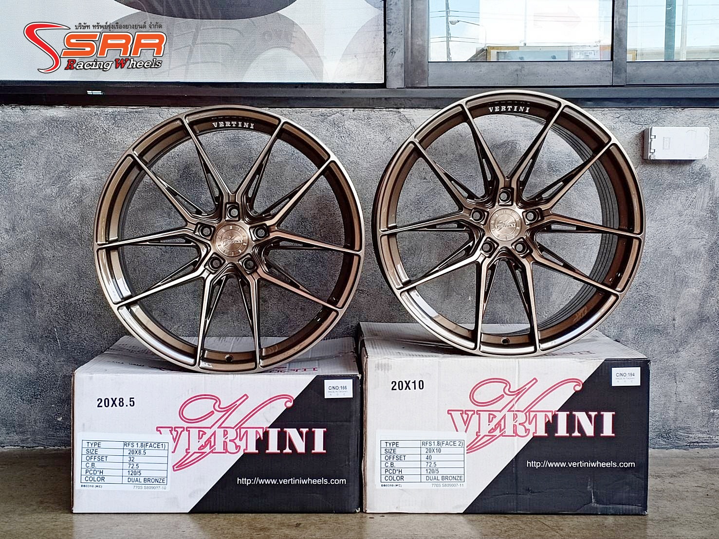 VERTINI RFS1.8 ล้อแท้ขอบ20 หน้า8.5-หลัง10 5x120 สำหรับใส่รถBMW Series 3