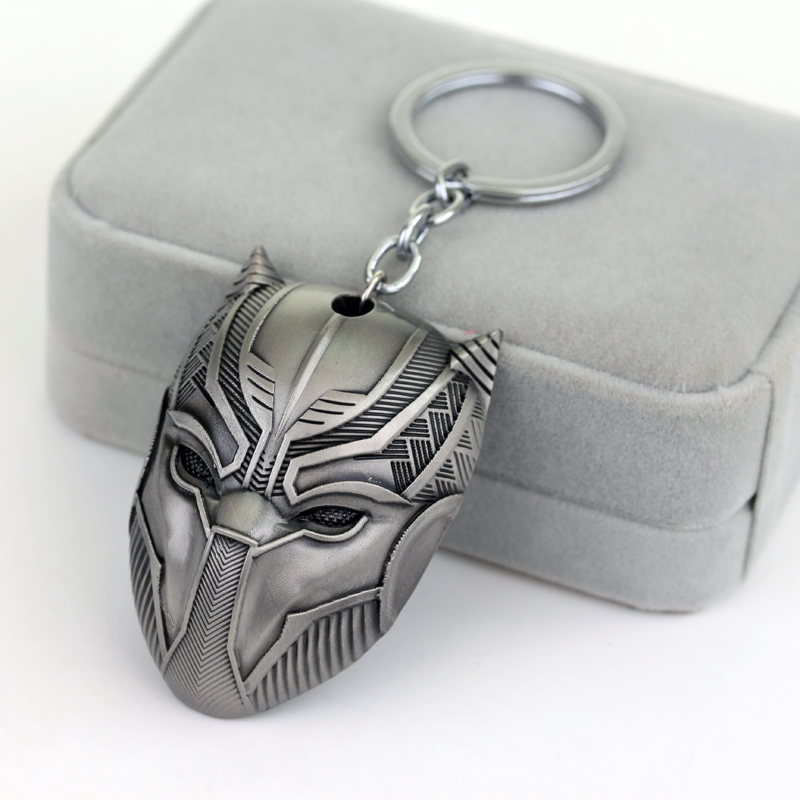 พวงกุญแจ Black Panther Silver สีเทา - Marvel