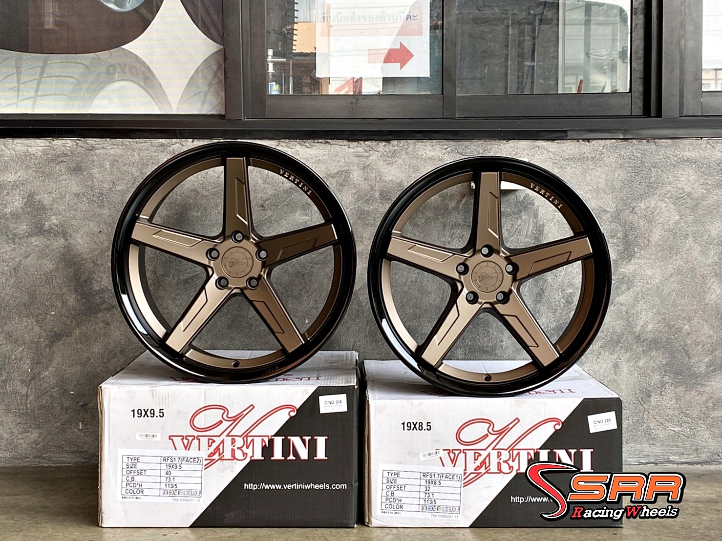 VERTINI RFS1.7 ล้อแท้ ขอบ19 5x113 สำหรับใส่รถญี่ปุ่น และรถBENZ