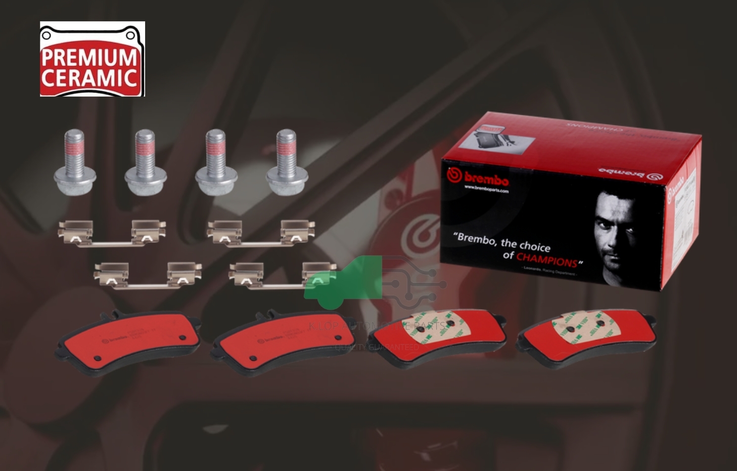 P50 132N ผ้าเบรกหลัง BREMBO รุ่น Ceramic) BENZิ 63AMG C W205, SL R231, GT X290 18->