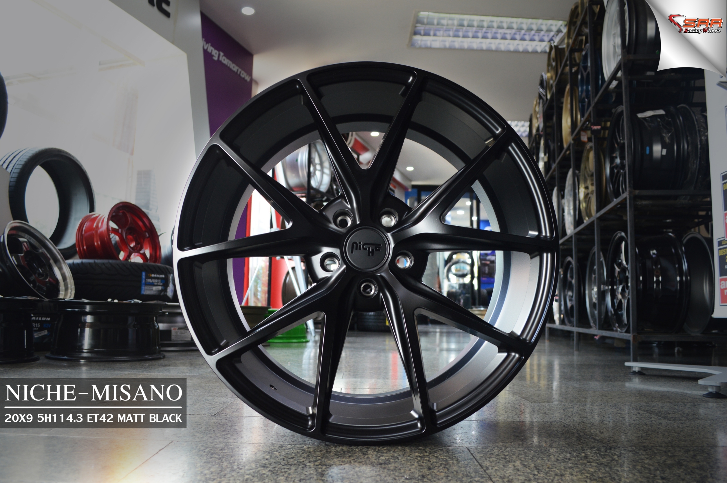 NICHE-MISANO ขอบ20 5x114.3 MATTE BLACK