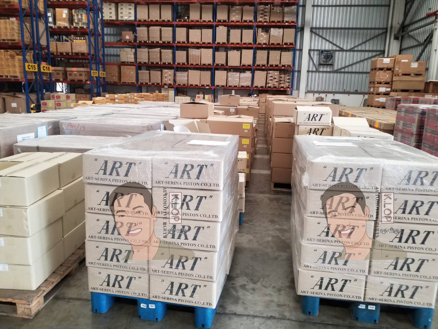 ชุดลูกสูบ ART+สลักพร้อมแหวน 4G63 E55 Lancer 2.0 (1 ชุด มี 4 ลูก)
