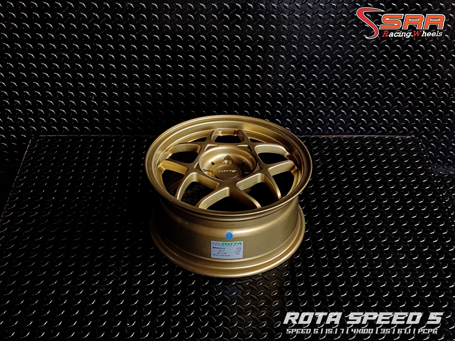 SPEED 5 ROTA ขอบ15 4H100 ET35 PCPG ราคาพิเศษ