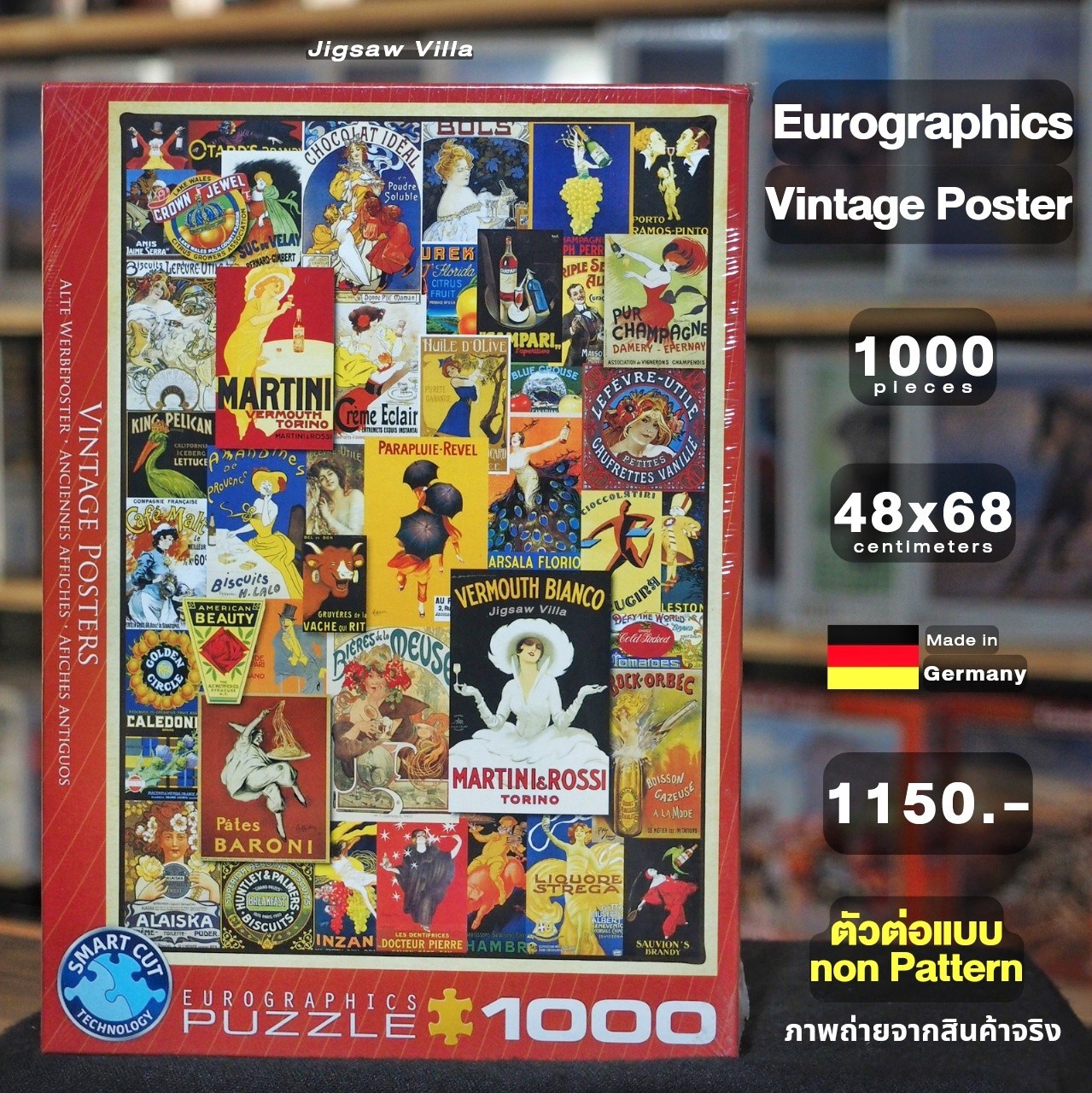 Eurographics - Vintage Poster (Non-Pattern) 1000 pcs.