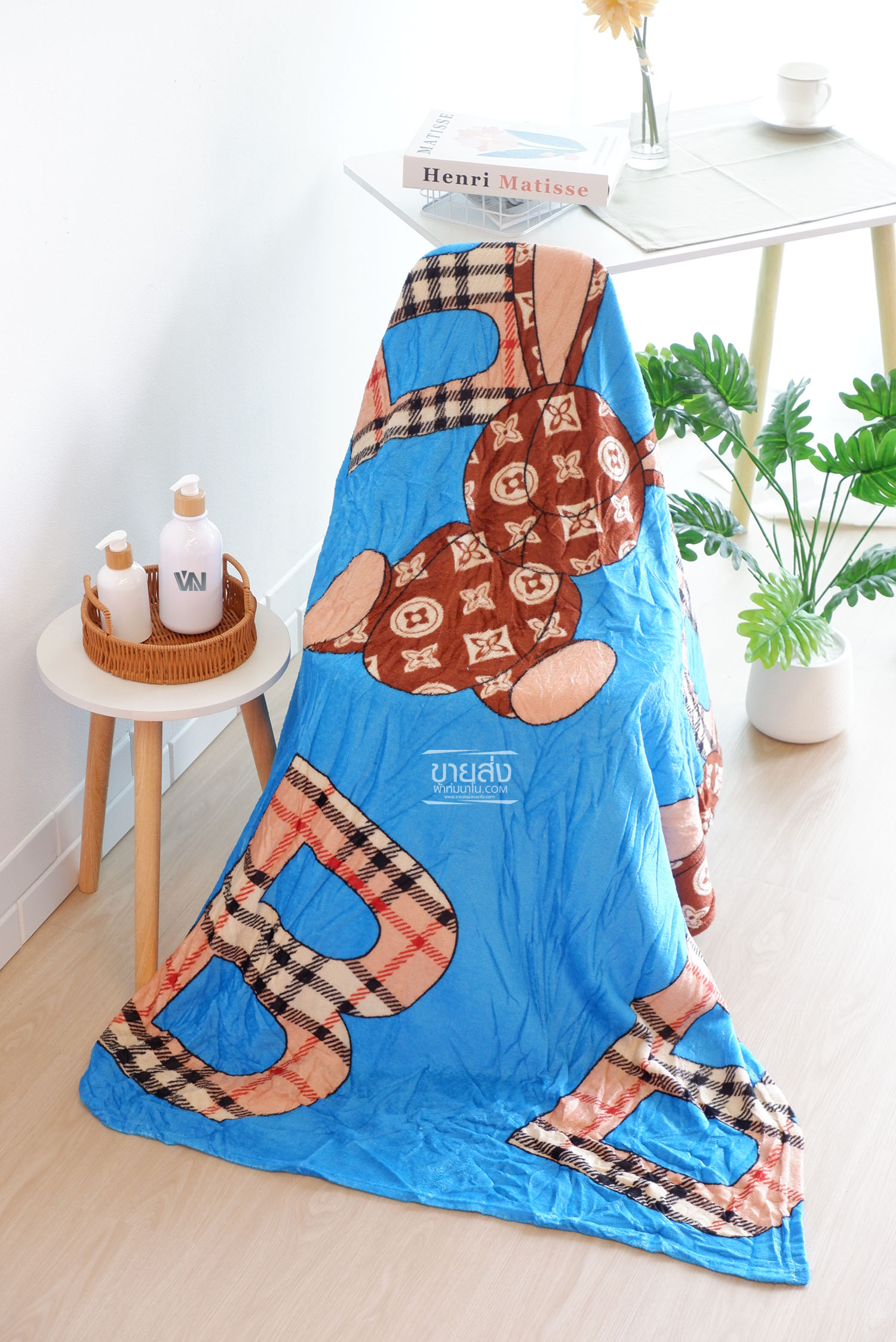 ผ้าห่มนาโนส่ง 59 บาทลายการ์ตูน 4 ฟุตรุ่นบาง 100ผืน