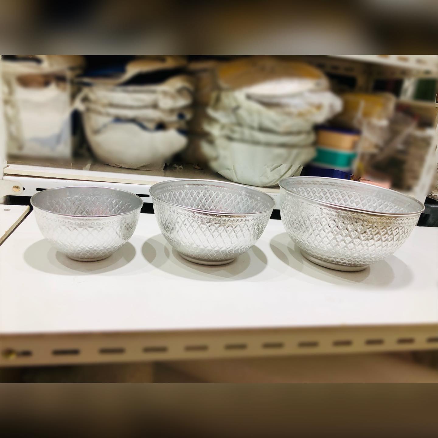 ขันแขก ขันอลูมิเนียม ขันลายมะลิ mixing bowl ชามผสม ราคาต่อใบ